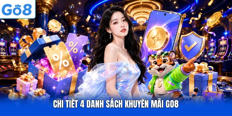 Chi tiết 4 danh sách khuyến mãi GO8